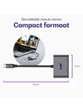 Ease USB-C SD Kaart Kaartlezer Grijs