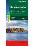 Wegenkaart Noorwegen 4 Noordkaap