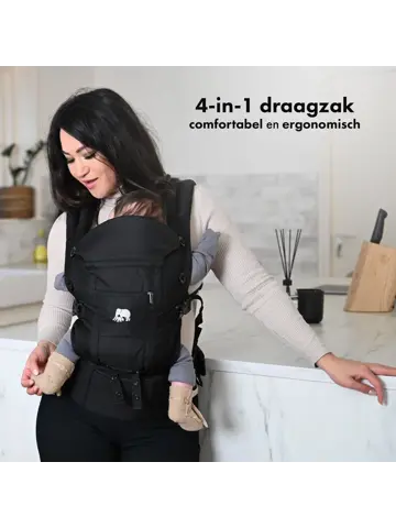 Ergonomische Draagzak - Luxe Buikdrager 4-in-1