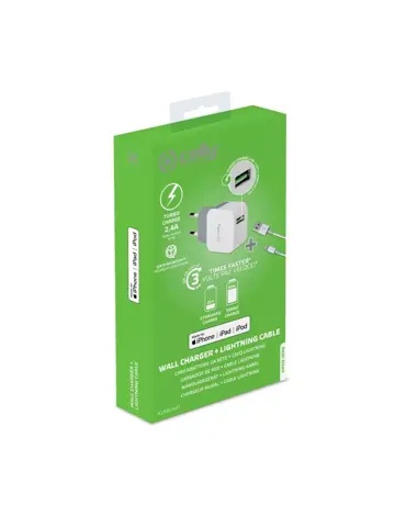 2.4A MFI USB-C - Thuislader - Celly