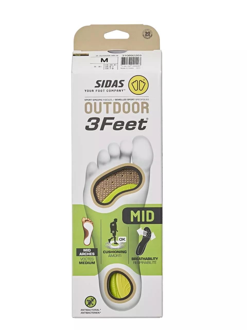 Sidas 3 Feet Mid  Inlegzolen  Kleurloos   S main product image