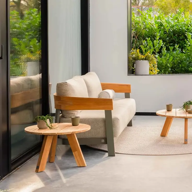 Cosmic grijs - teak Loungetafel 4 Seasons