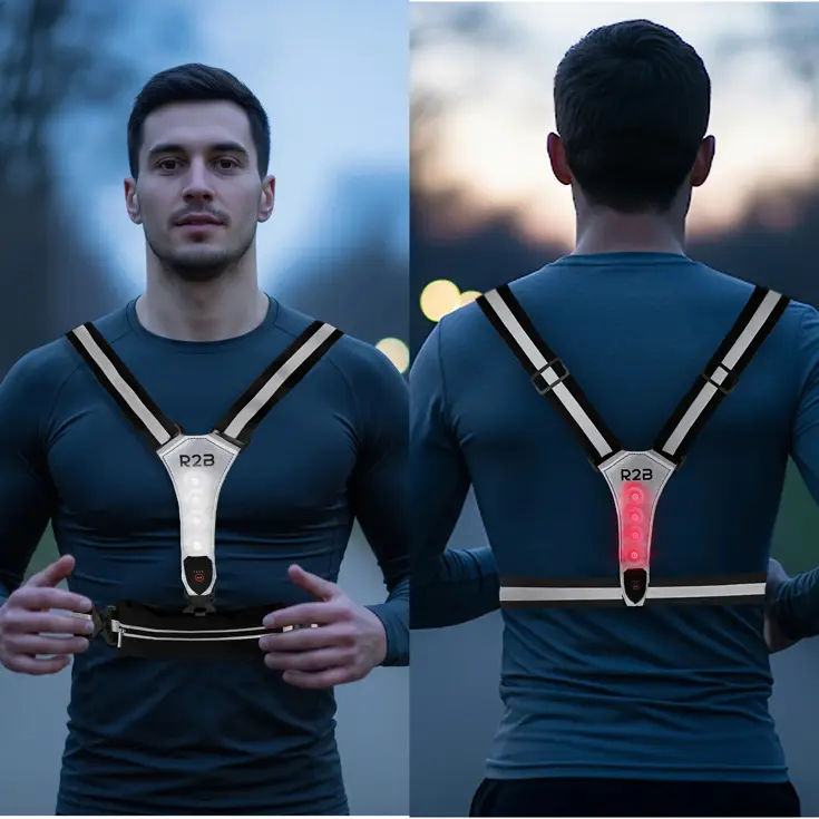 Hardloopvest met Opbergvak - Verlichting