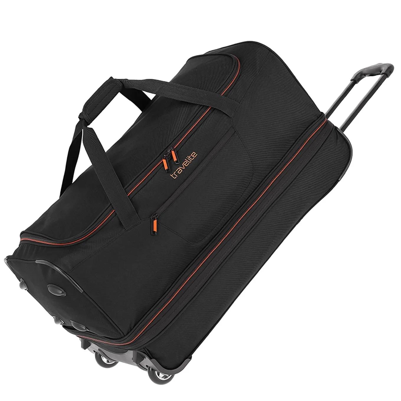 Travelite  wheeled duffle 70 expandable black  Zwart main product image