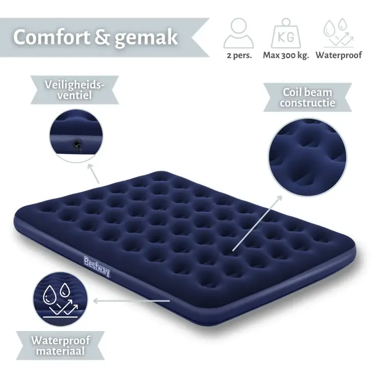 Luchtbed - Bestway - 2P - 152x203 cm