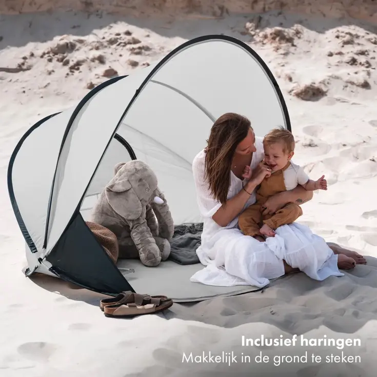 Luxe Pop Up Strandtent XXL - Anti-UV 50+