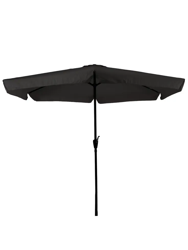 Parasol Zwart Ø3m Met Voet En Hoes
