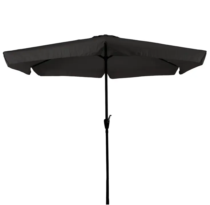 CUHOC Parasol Zwart Ø3m Met Voet En Hoes