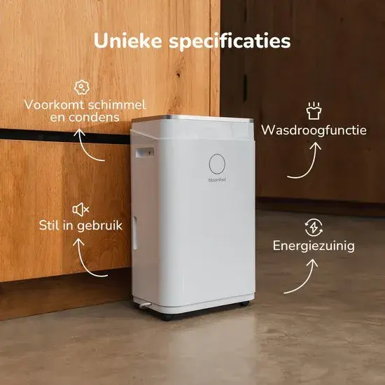 Bloomfold Luchtontvochtiger 16L per dag