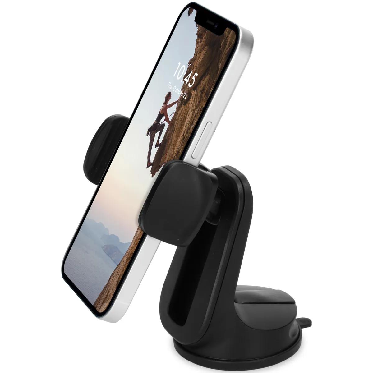 Accezz  Telefoonhouder Auto  Zuignap  Zwart  Zwart