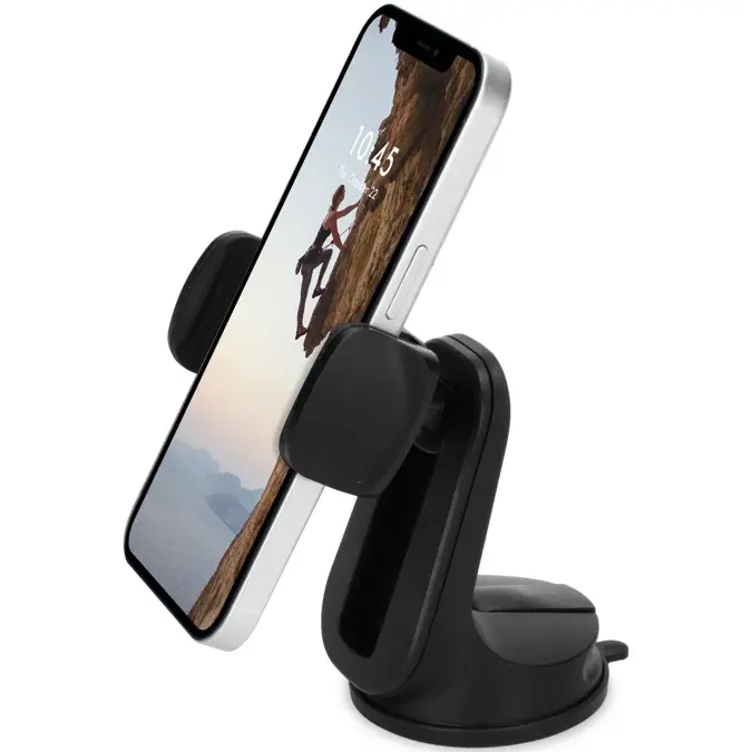Accezz Telefoonhouder Auto - Zuignap - Zwart
