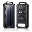 Solar Powerbank Zwart 10.000 mah