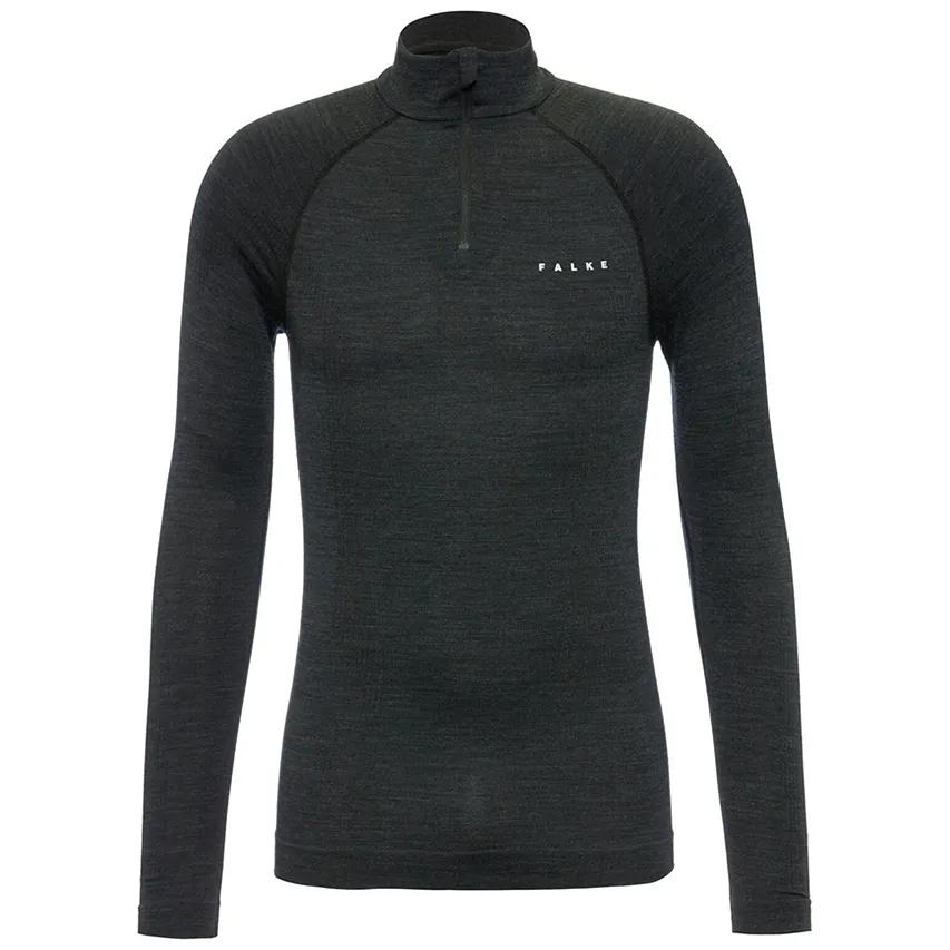 Falke   O-hals Longsleeve Thermo  Heren  Zwart