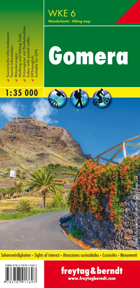 Wandelkaart WKE6 Gomera Noord & Zuid