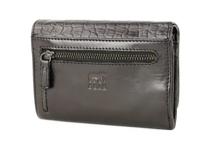 Croco - Portemonnee - Leer - Dames - 4 pasjes