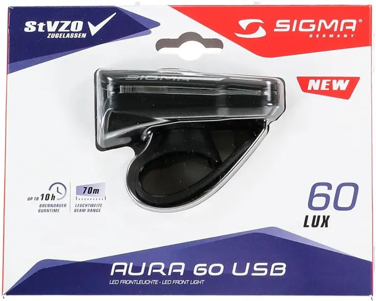 Koplamp Aura 60 Usb 60 Lux