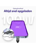 Flex USB-C naar USB-C Kabel 100W 30CM Zwart