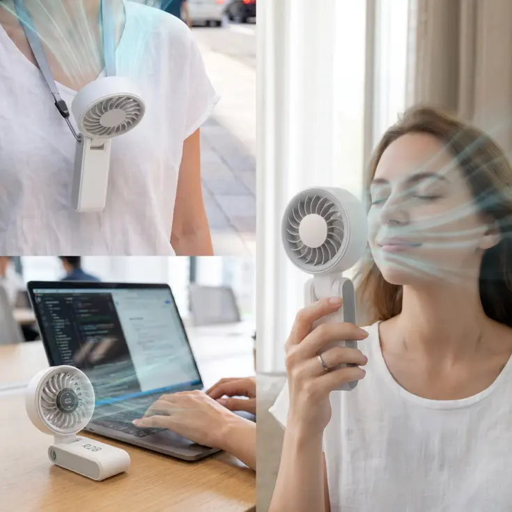 Handventilator Oplaadbaar - Mini Ventilator