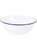 Servies Emaille 6 Stuks Wit/Blauw