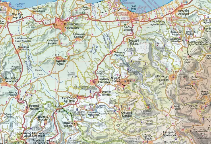 Wegenkaart R2 Peloponnese