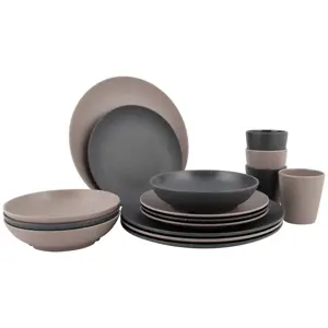 Bo-Camp Servies Folkestone 16 Stuks Beige