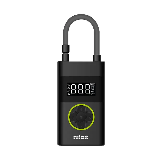 Nilox mini compressor pomp multifunctioneel