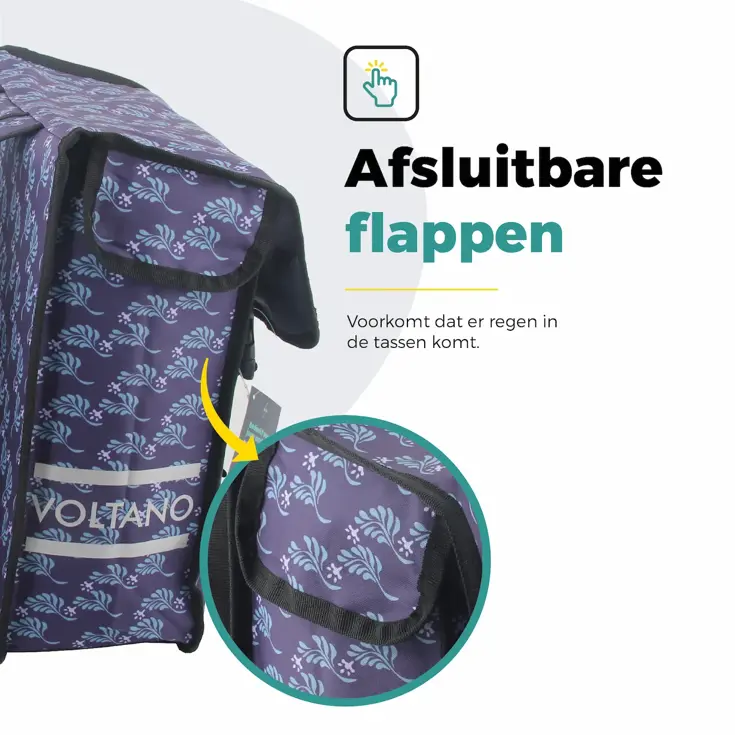 Dubbele Fietstas Floral Elegance
