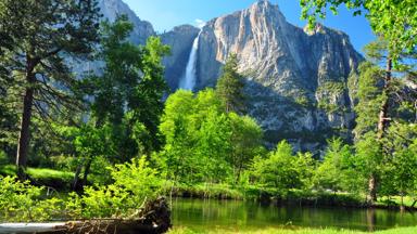 Upper Yosemite waterval, Yosemite NP, California