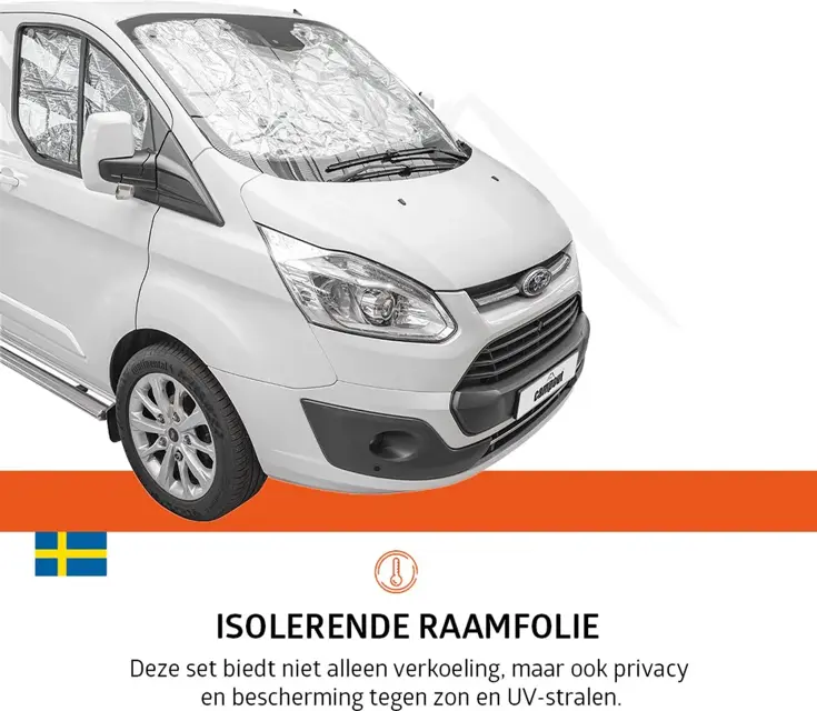 Campout Raamisolatie Ford Transit Custom 2013