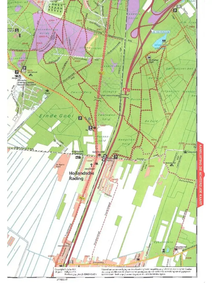 Wandelkaart SBB 04 Gooi, Vechtstreek en Eemland
