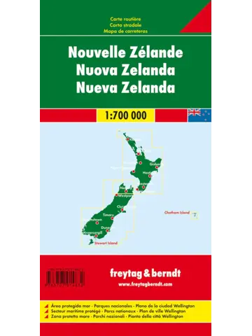 Wegenkaart Nieuw-Zeeland