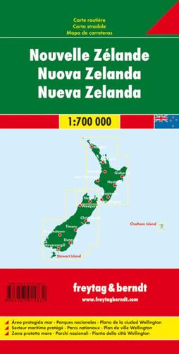 Wegenkaart Nieuw-Zeeland