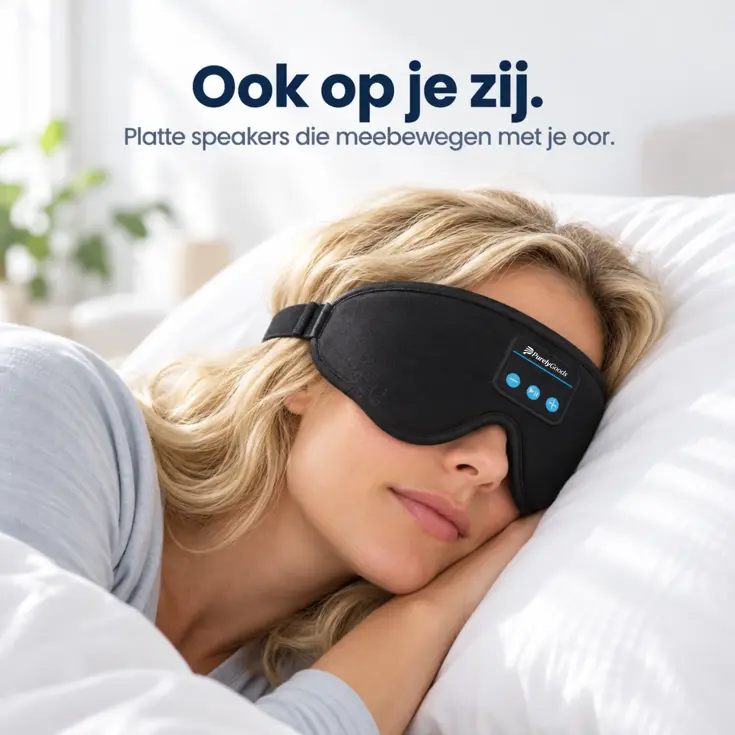 Slaapmasker met Bluetooth - Ingebouwde Speakers