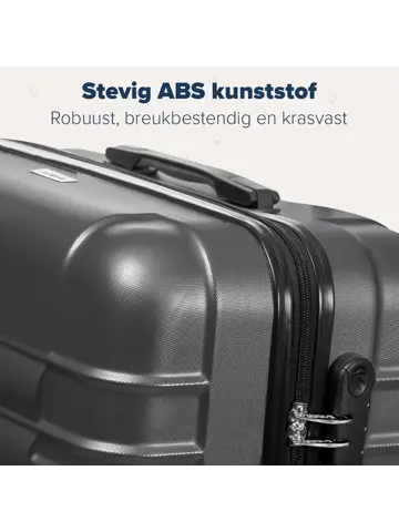 Handbagage Koffer – 38L – Donkergrijs