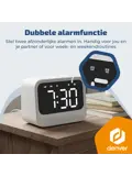 FM Klokradio Bluetooth Dual Alarm