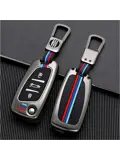 Metalen Sleutelhoesje voor Peugeot grijs C3