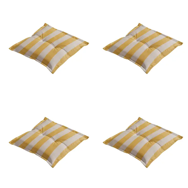 Amora - Kuipstoelkussen Hoge rug - Set van 4