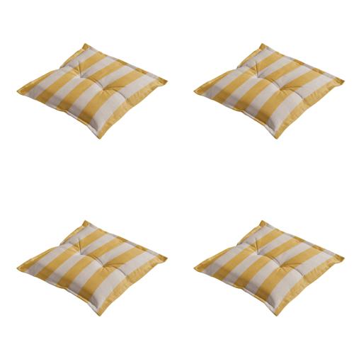 Amora - Kuipstoelkussen Hoge rug - Set van 4