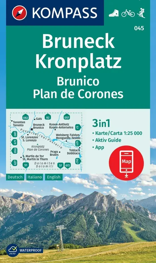 Wandelkaart WK045 Bruneck - Kronplatz