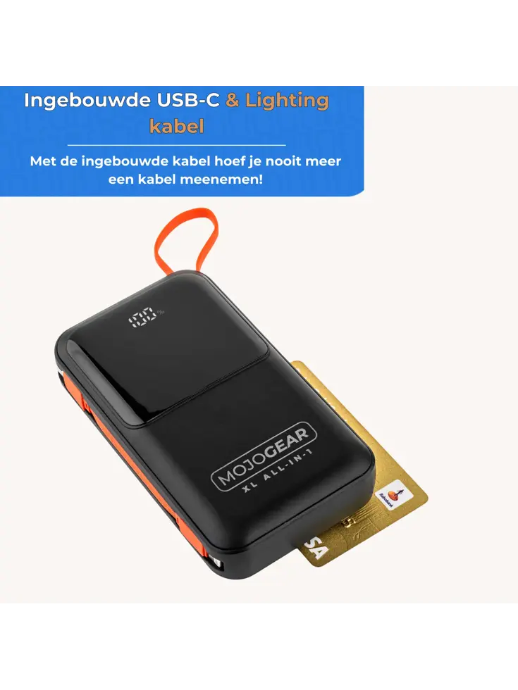 XL All-in-1 Powerbank 20.000 mAh met Kabels