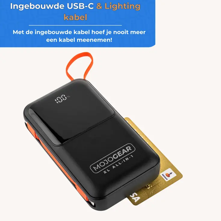 XL All-in-1 Powerbank 20.000 mAh met Kabels