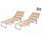 Ligbed 2x - Aluminium - Opvouwbaar -