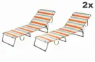 Ligbed 2x - Aluminium - Opvouwbaar -