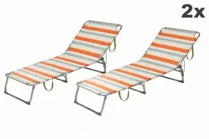 Ligbed 2x - Aluminium - Opvouwbaar -