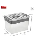 Q-line - Opbergbox met inzet - 22L - 2-delig