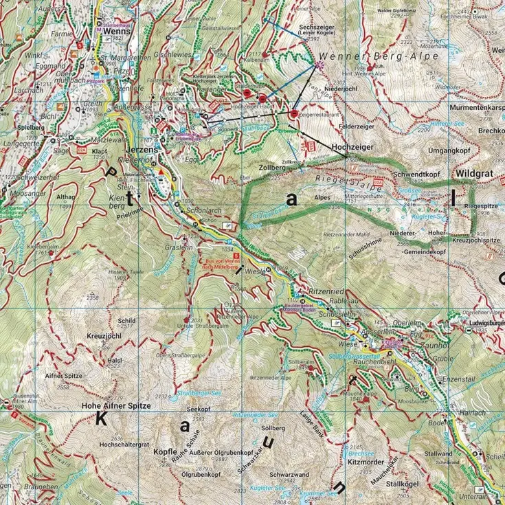 Wandelkaart WK251 Ötztal - Pitztal