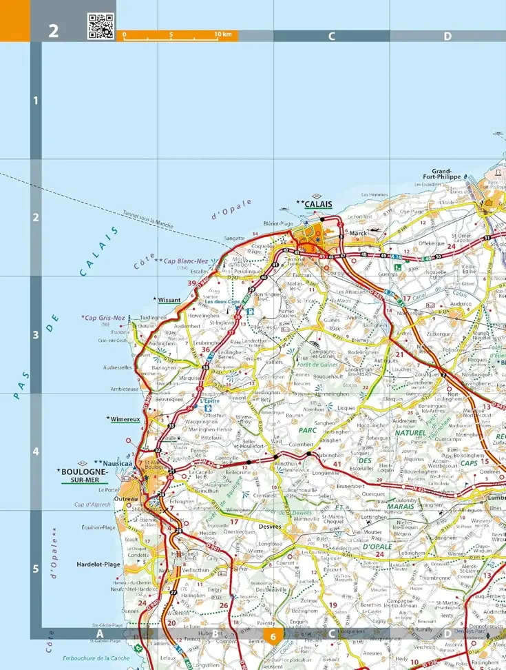 Wegenatlas Frankrijk Geplastificeerd 2026