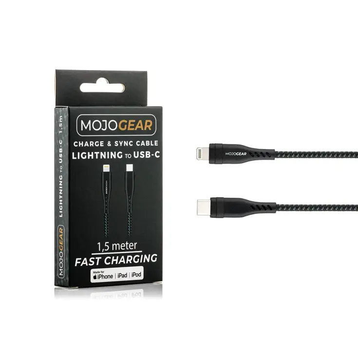 Lightning naar USB-C Kabel — Nylon — 150cm