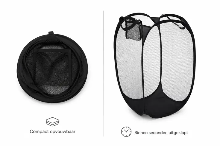 Opvouwbare Wasmand 64 Liter - Opbergmand