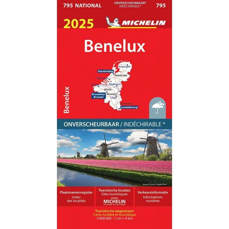 Michelin  wegenkaart 795 Benelux scheurvast 2025 main product image